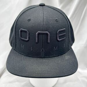 ONE MIAMI Snapback Hat by The Classics Yupoong – Black Adjustable Cap